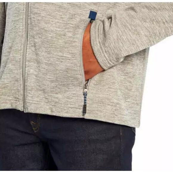 Orvis Bonded Mesh Fleece Full Zip Jacket Gray & Blue Size XL - Picture 5 of 14